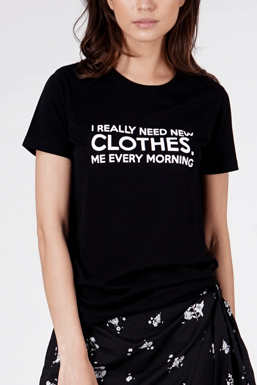 T-Shirt Lengan Pendek Ally Black