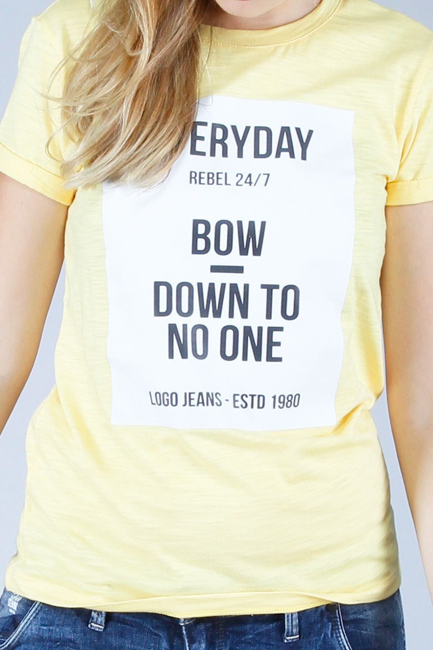 T-Shirt Lengan Pendek Sunbright Yellow
