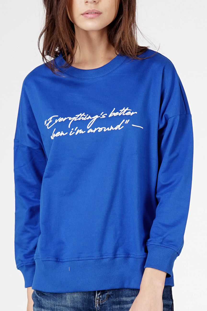 Sweater  Smurf Blue