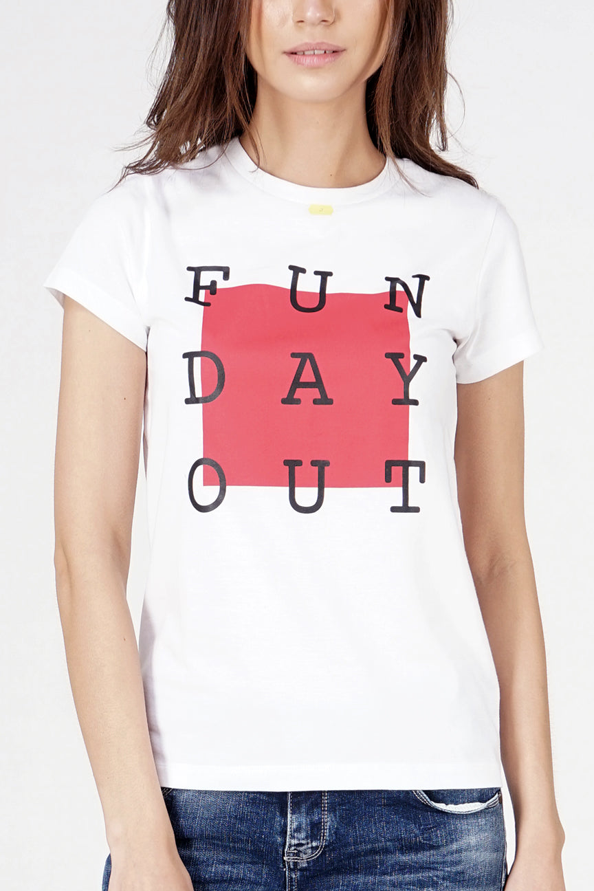 T-Shirt Lengan Pendek Cora Offwhite
