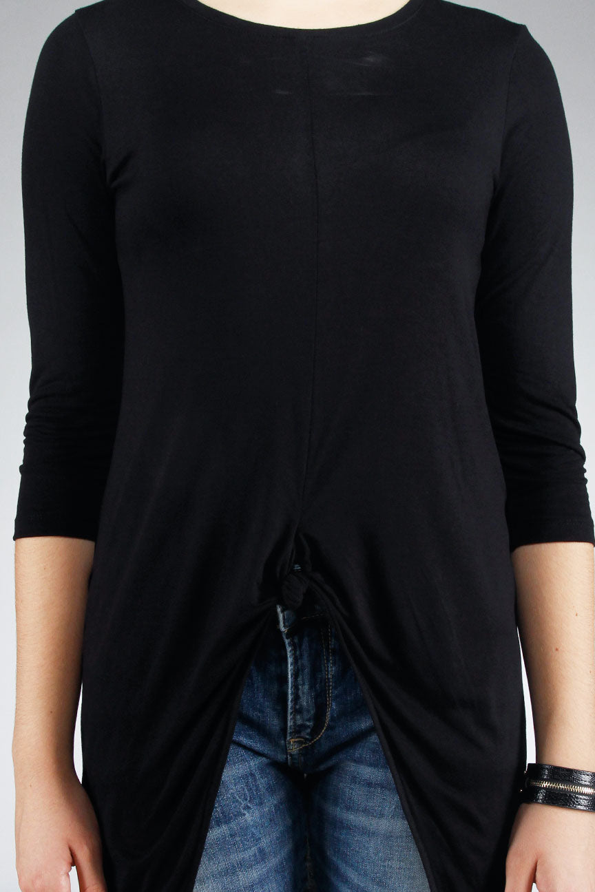 T-Shirt Lengan Panjang Wisteria Black