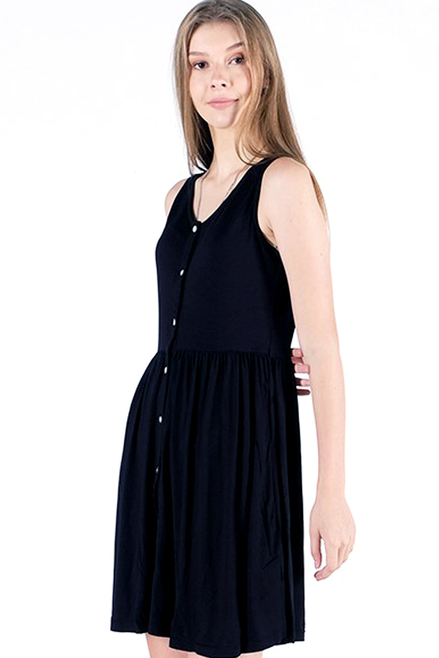 Dress Tanpa Lengan Dritto Black