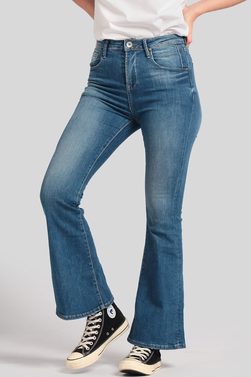 Jeans Flare Hi-Waist F3 Series Medium Blue