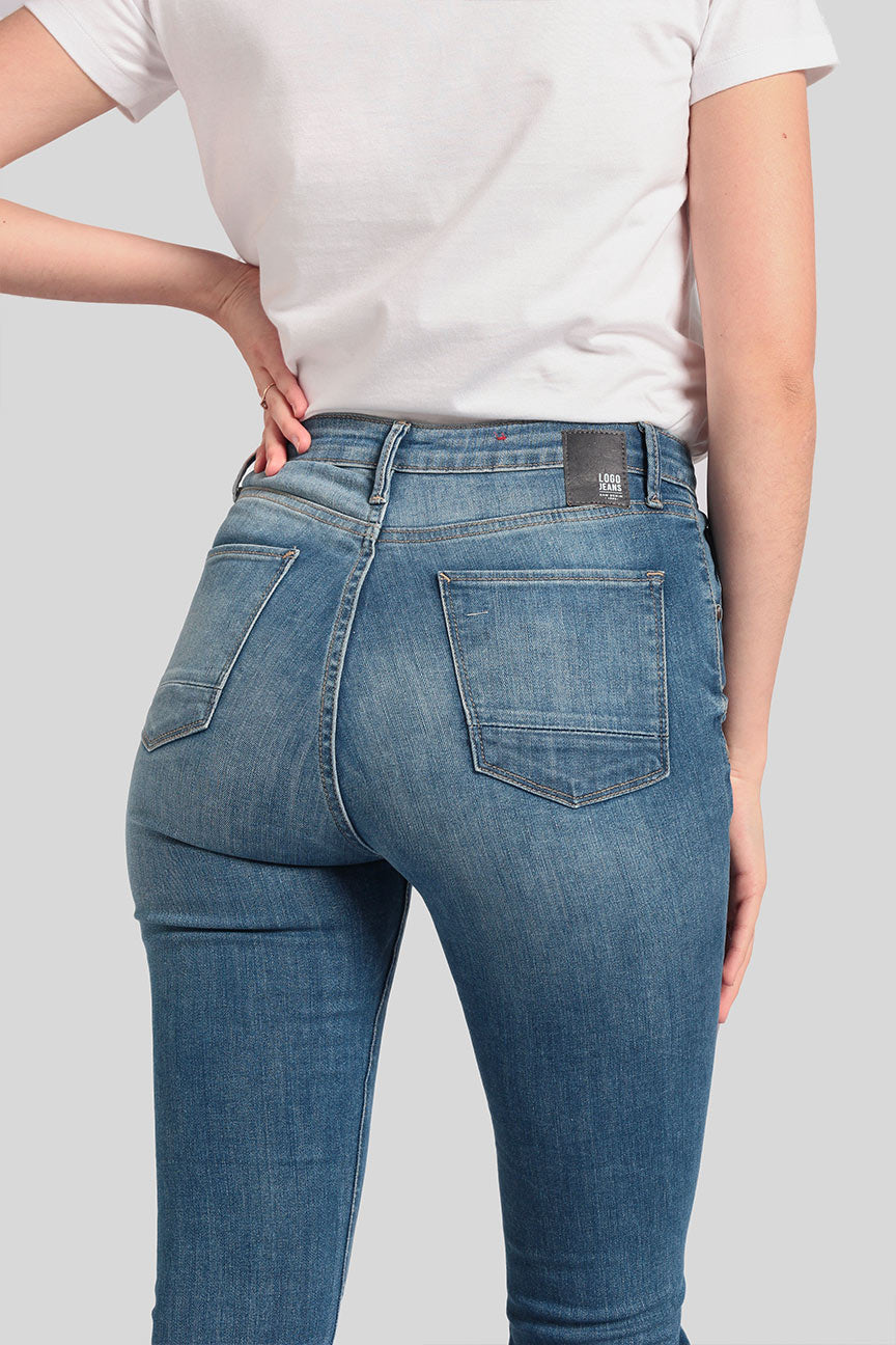 Jeans Flare Hi-Waist F3 Series Medium Blue