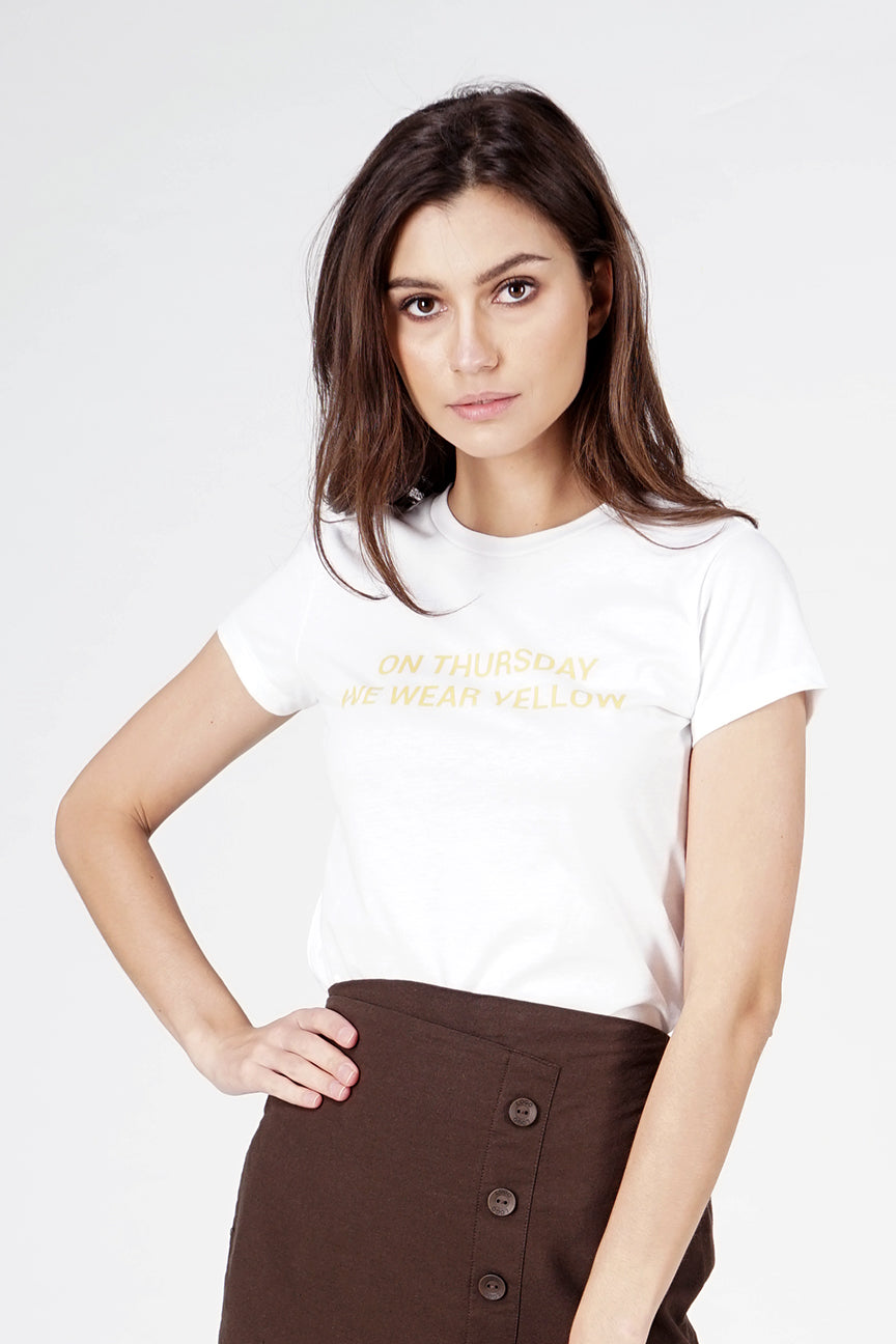T-Shirt Lengan Pendek Honey Offwhite