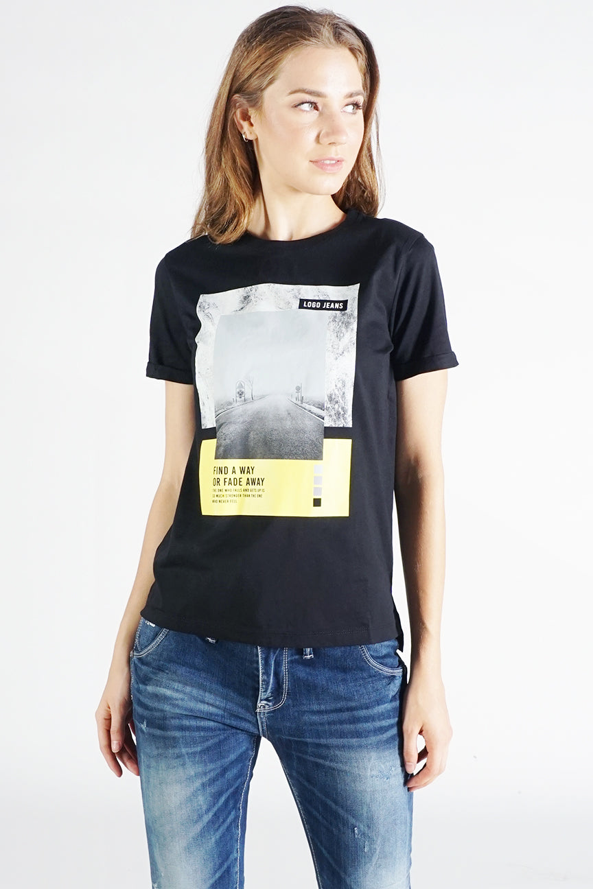 T-Shirt Lengan Pendek Find Black