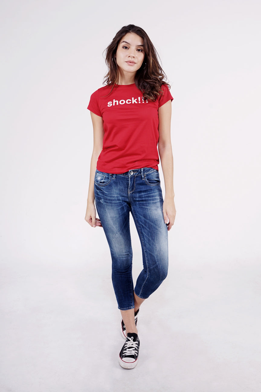 T-Shirt Lengan Pendek Femus Red
