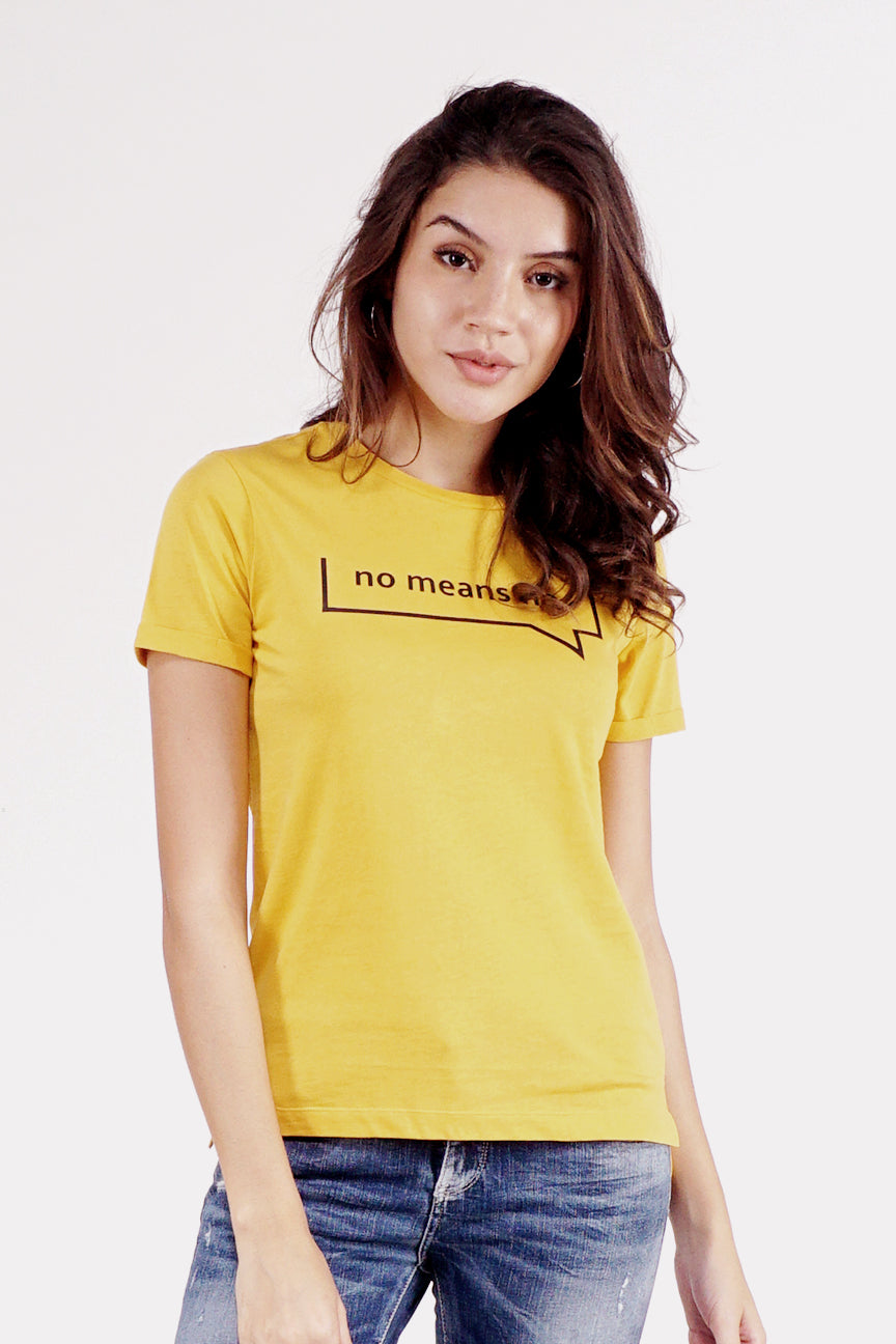 T-Shirt Lengan Pendek Fox Mustard