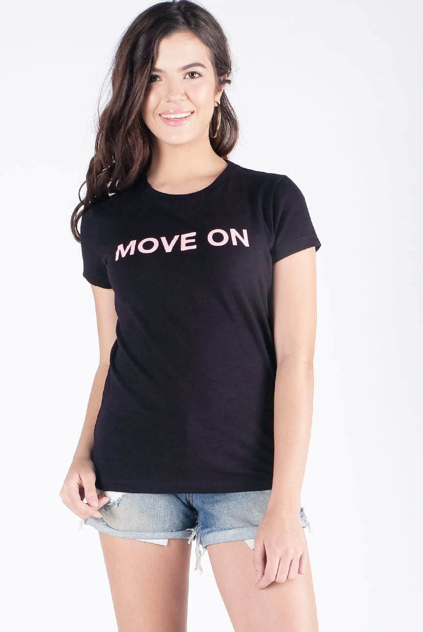 T-Shirt Lengan Pendek Move Black
