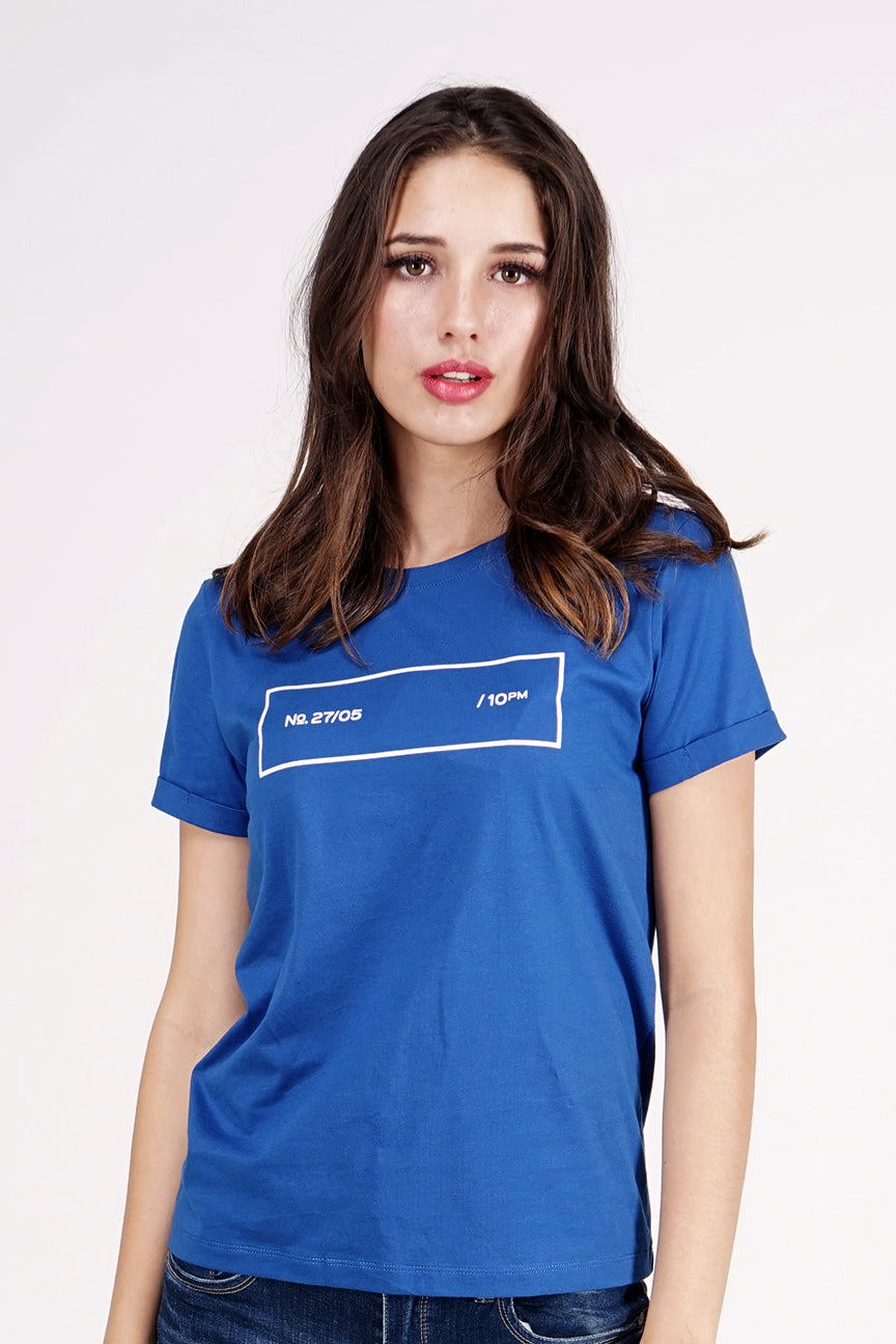 T-Shirt Lengan Pendek Ruin Blue