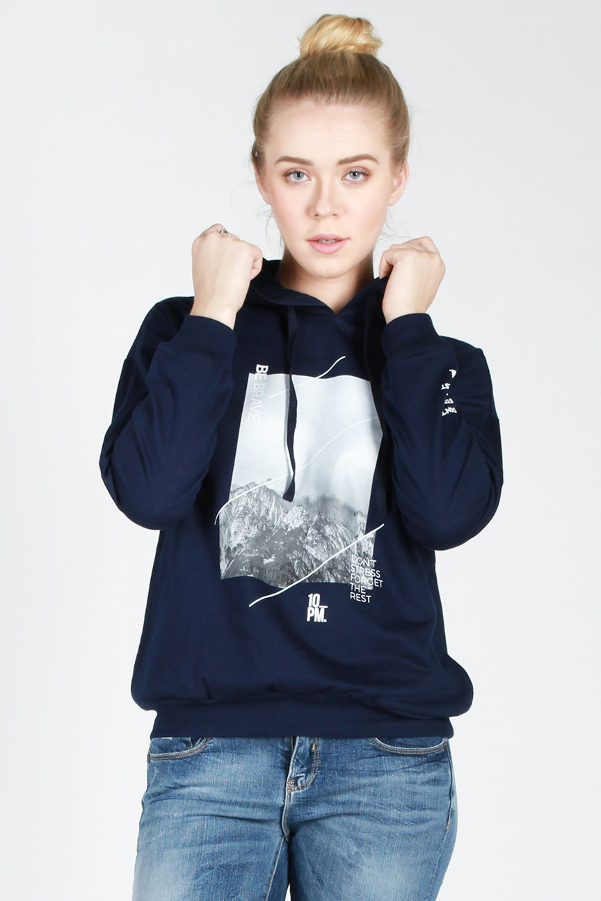 Sweater Hoodie Brave Navy