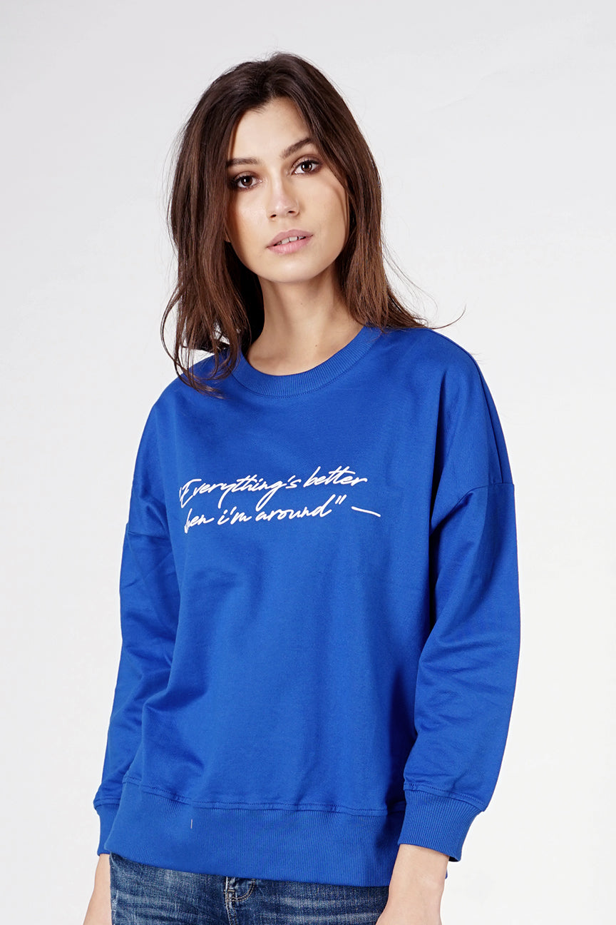 Sweater  Smurf Blue