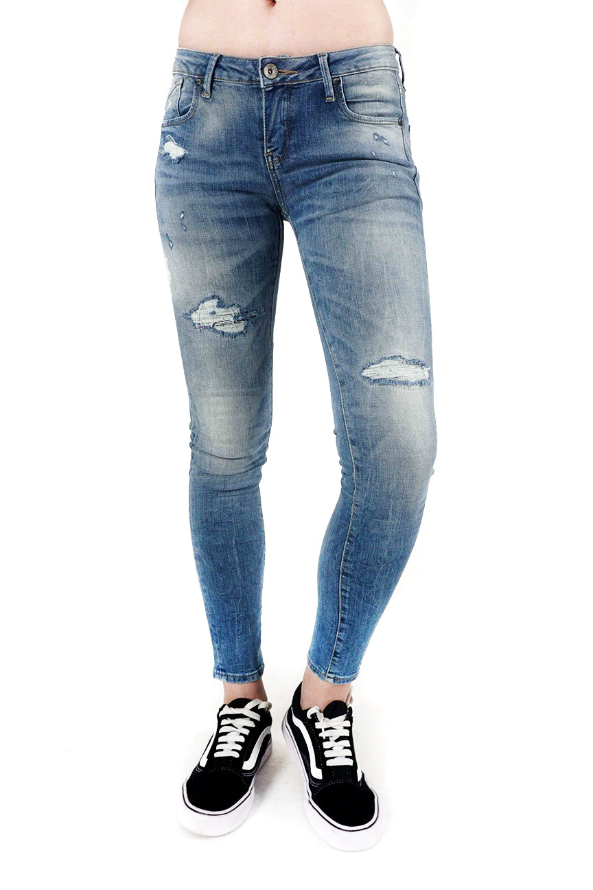 Jeans Skinny C6 Series Light Blue Mid Waist