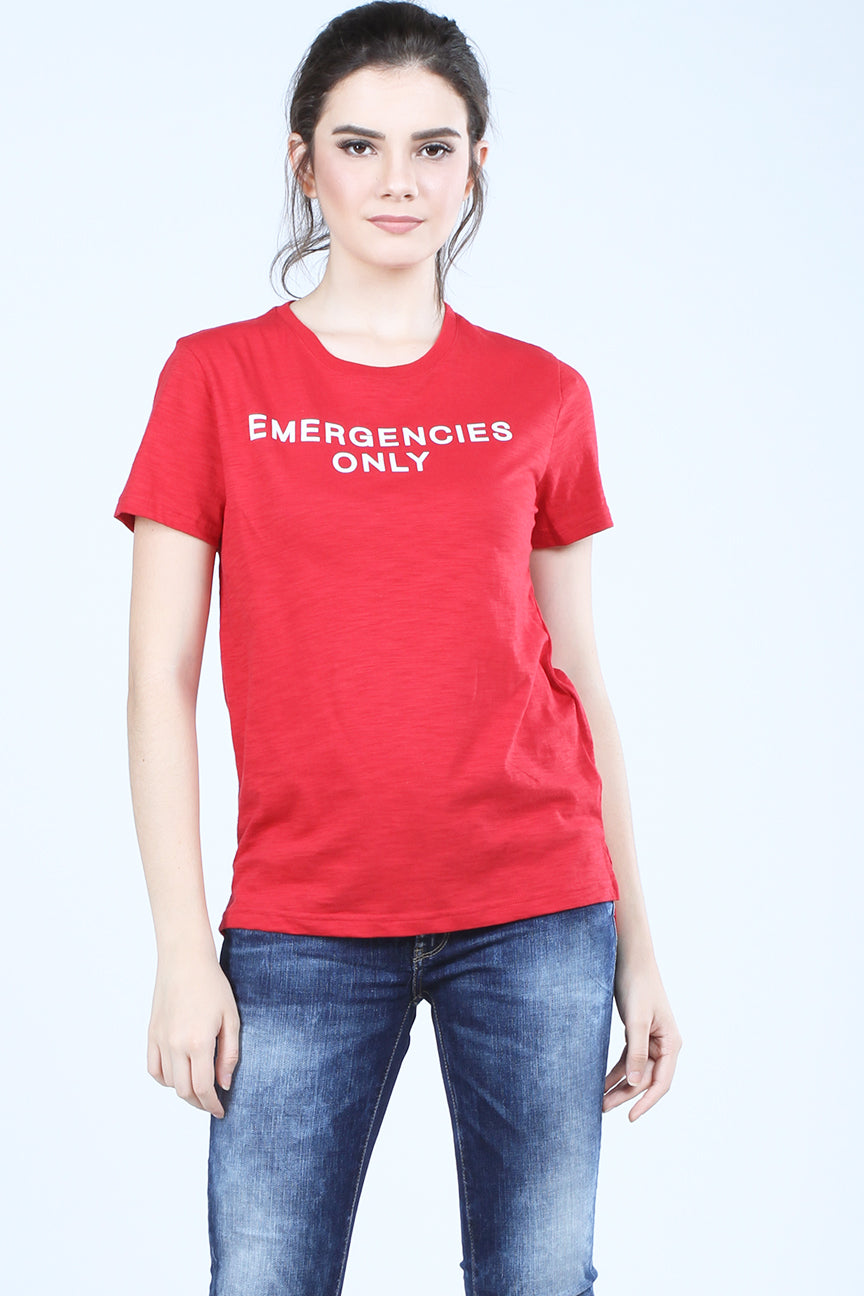 T-Shirt Lengan Pendek Rich Red