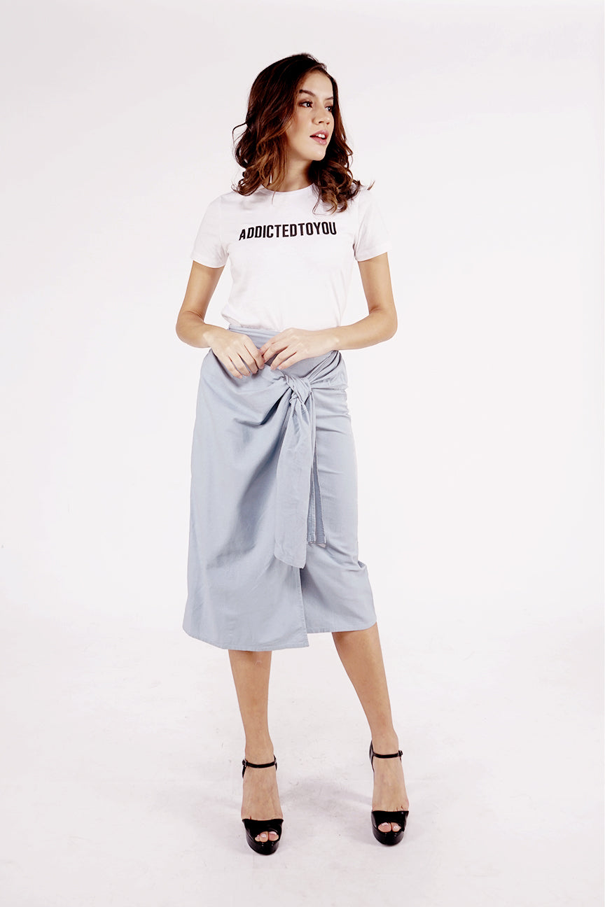 T-Shirt Lengan Pendek Addict Offwhite
