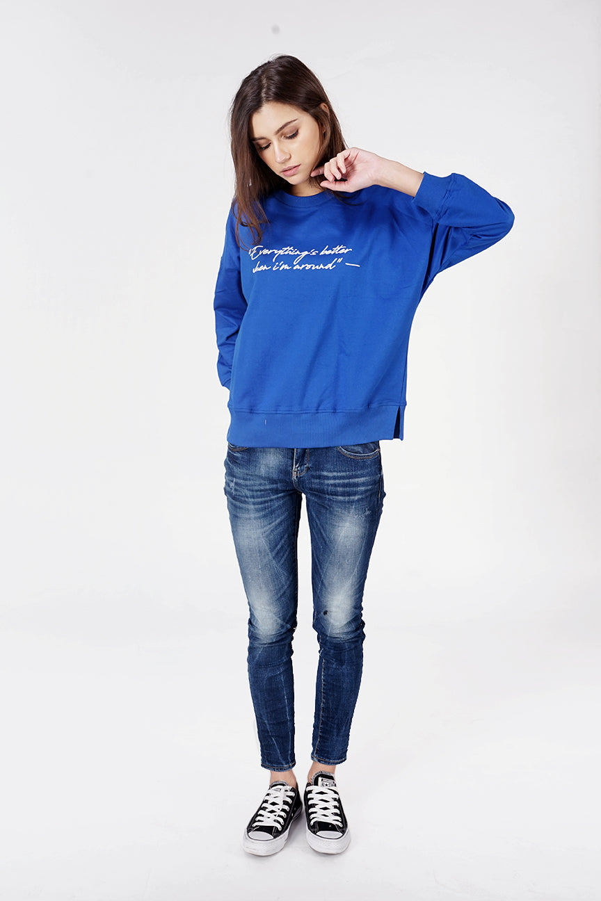 Sweater  Smurf Blue