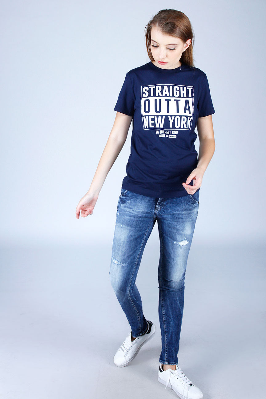 T-Shirt Lengan Pendek Out Navy