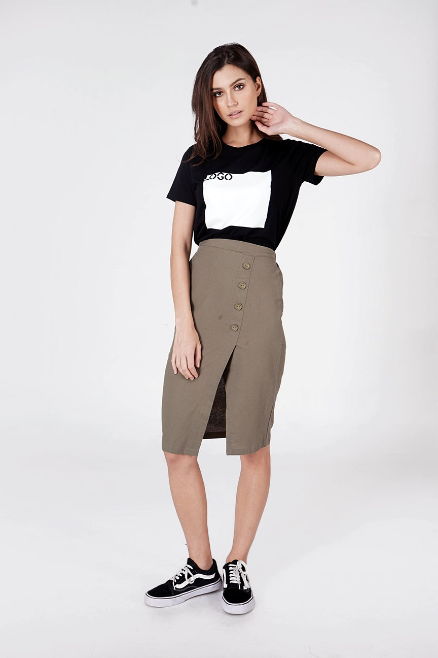 T-Shirt Lengan Pendek Granite Black