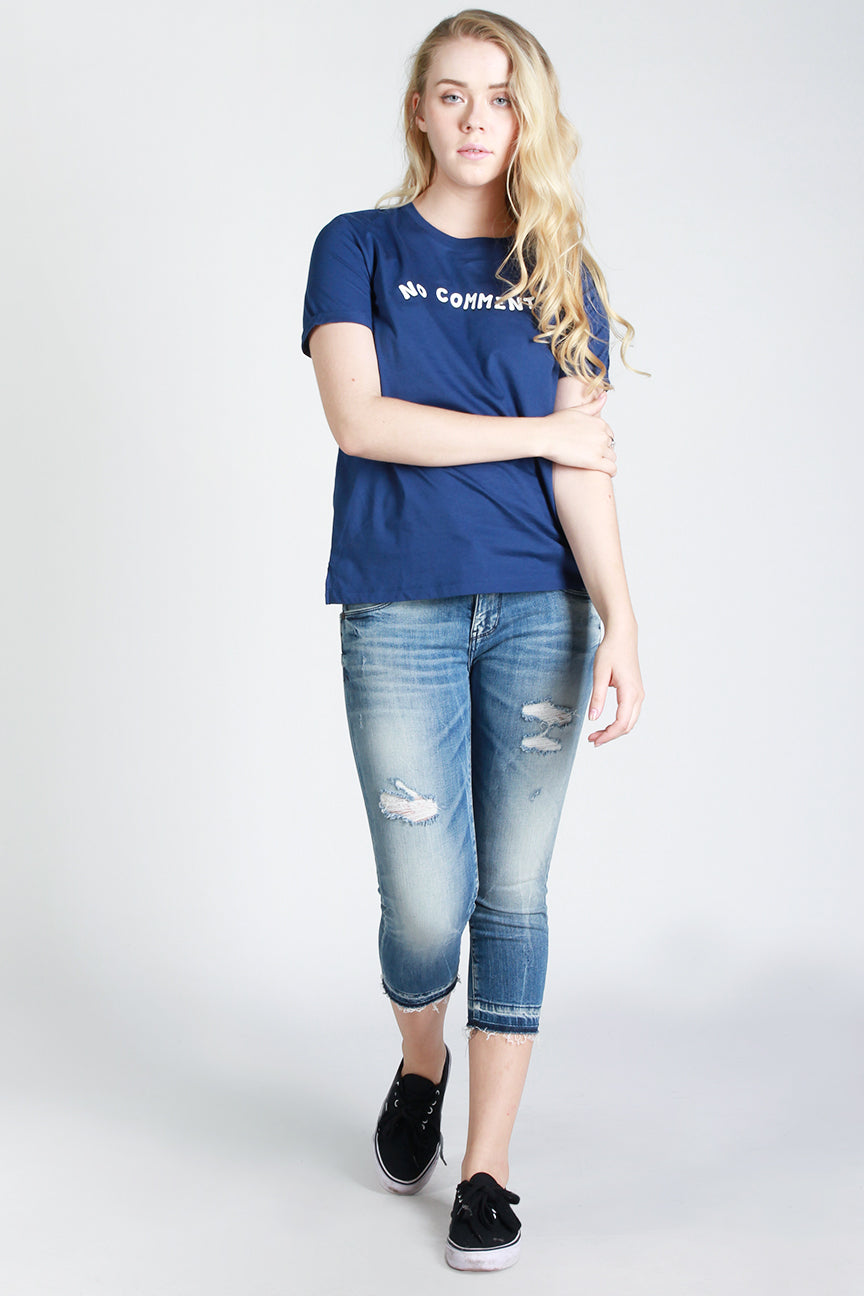 T-Shirt Lengan Pendek Comment Navy