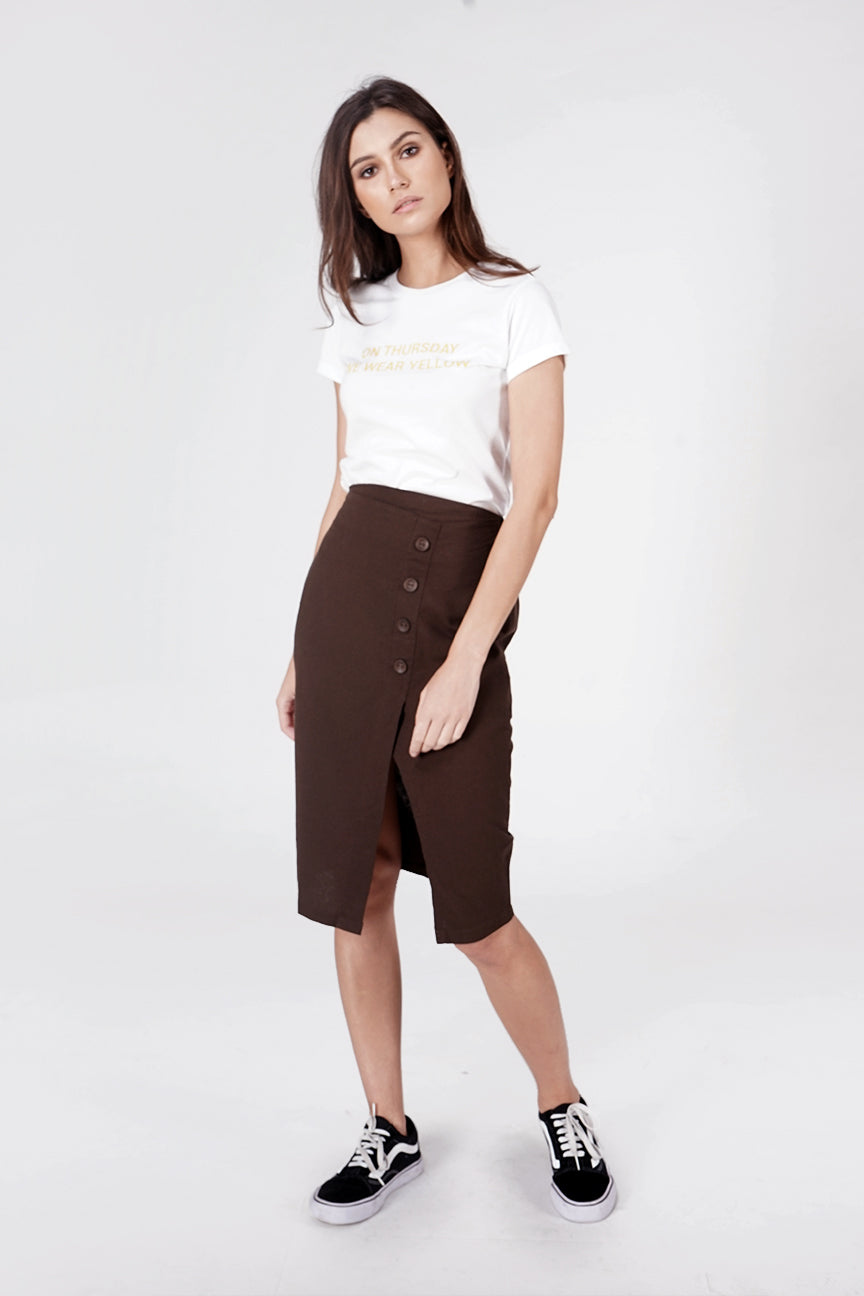 T-Shirt Lengan Pendek Honey Offwhite
