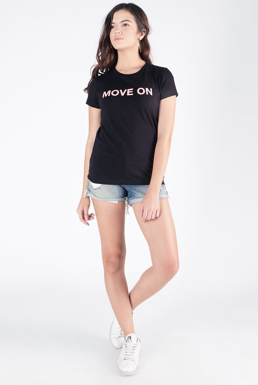 T-Shirt Lengan Pendek Move Black