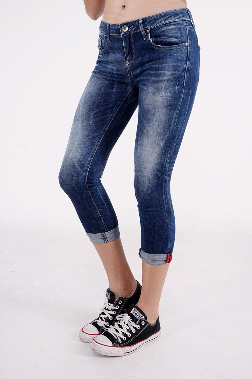 Jeans Skinny C4 Series Middle Waist Medium Blue