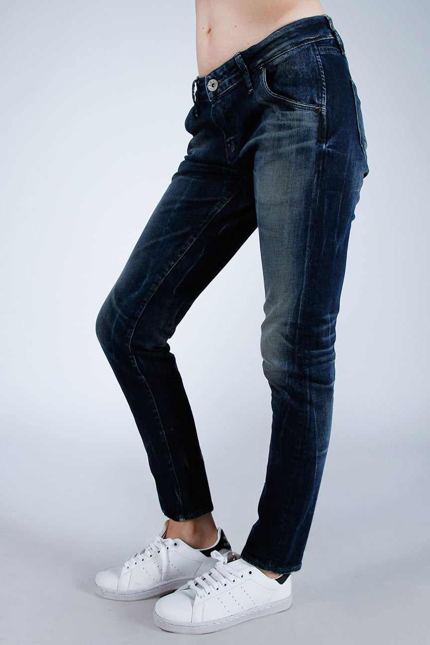 Jeans Skinny B4 Series Middle Waist Dark Blue