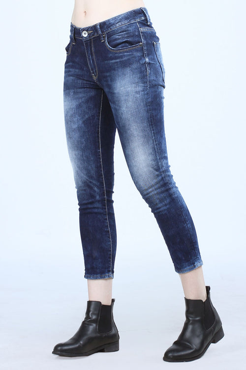 Jeans 7/8  B03 Series Medium Blue