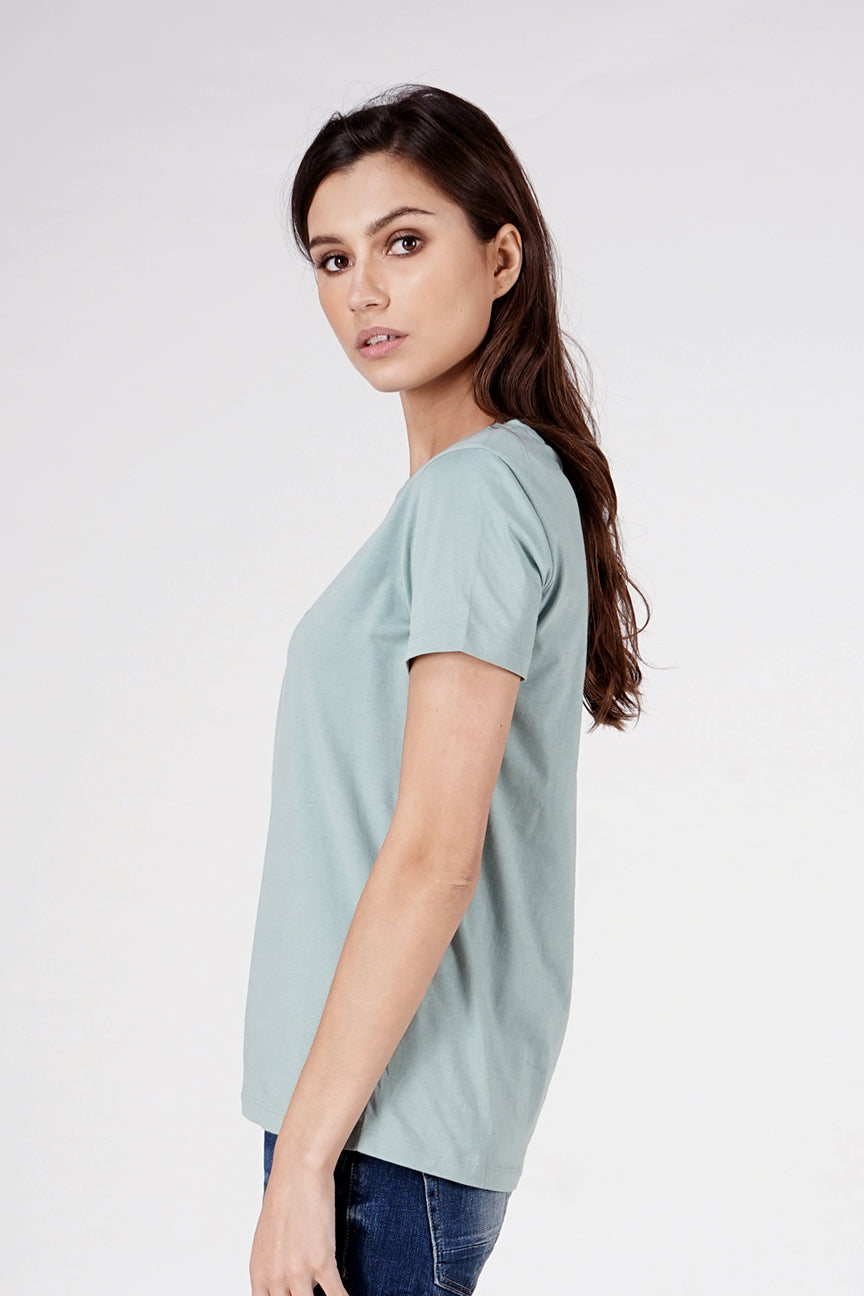 T-Shirt Lengan Pendek Hour Light Green