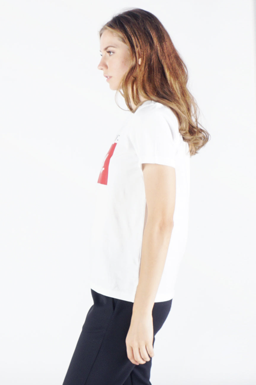 T-Shirt Lengan Pendek Breaking News Offwhite
