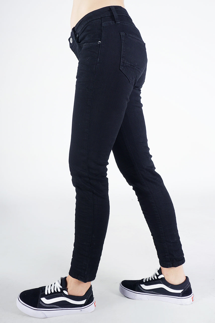 Jeans Skinny C7 Series Middle Waist Black