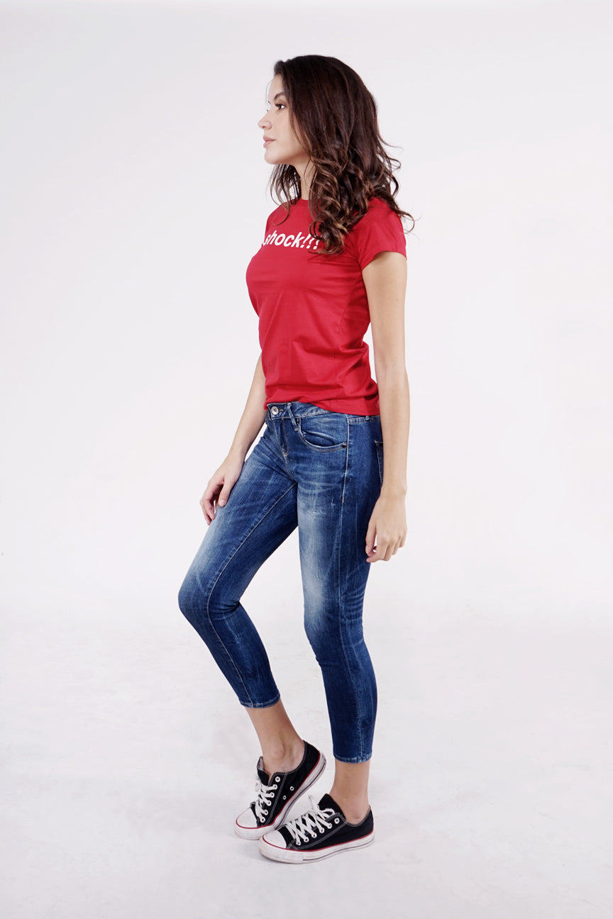T-Shirt Lengan Pendek Femus Red